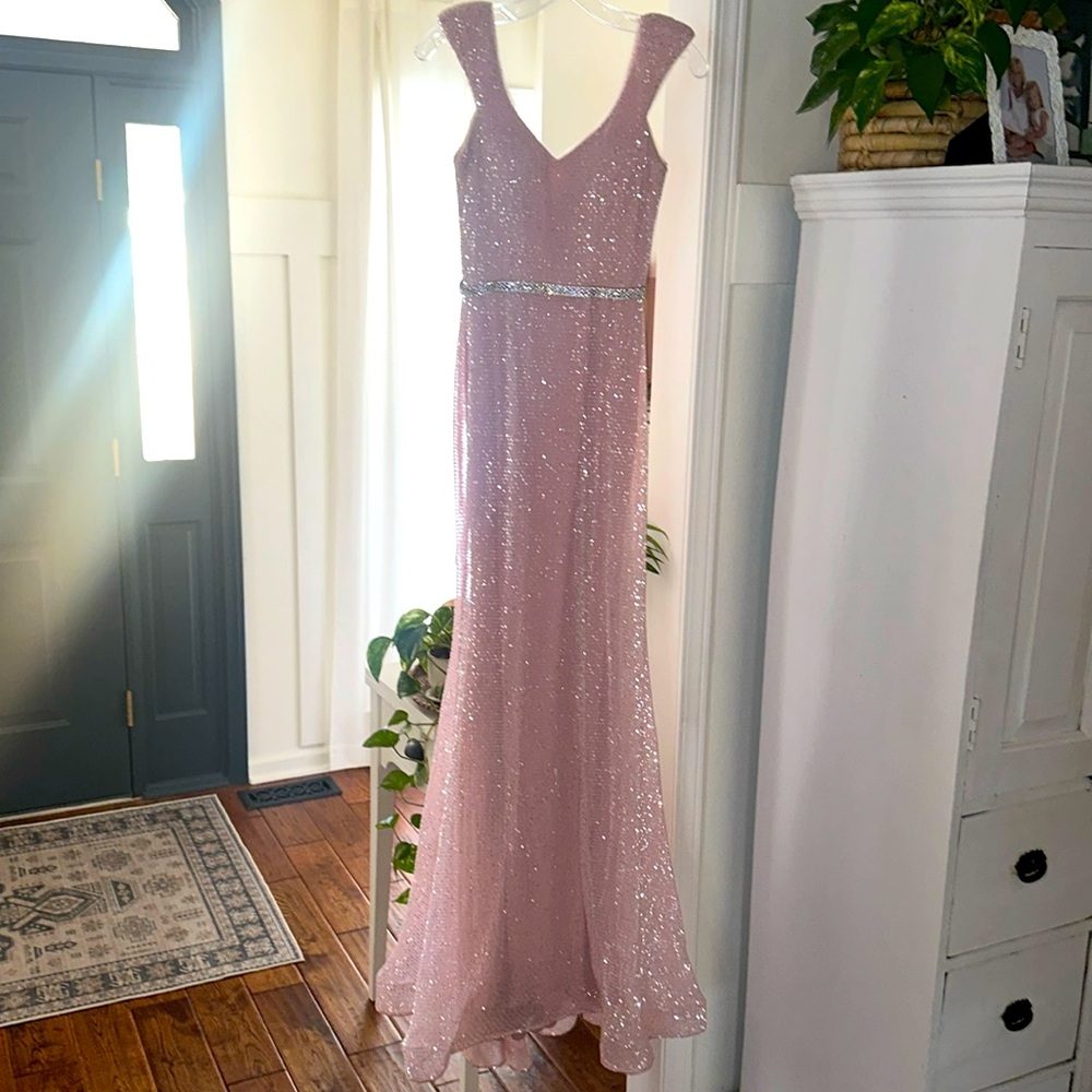 Jovani light pink prom dress 00.